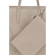 Brunello Cucinelli Beige Calf Leather Shoulder Bag