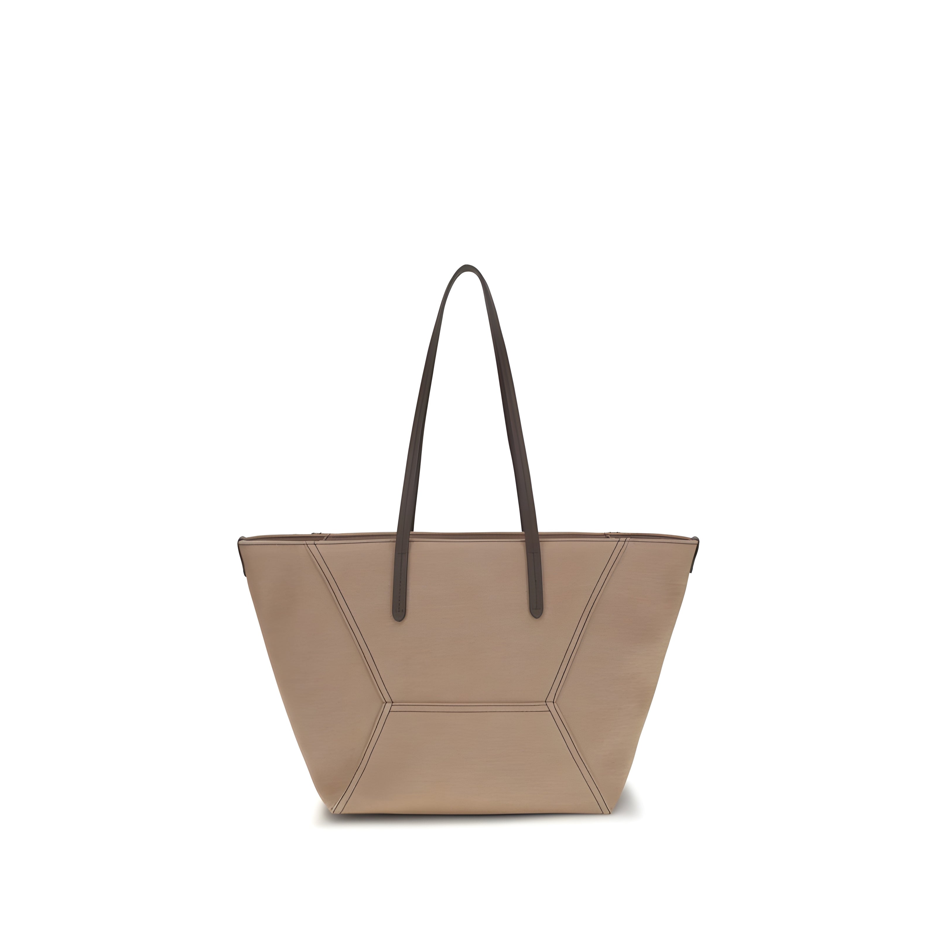 Brunello Cucinelli Beige Cotton Shoulder Bag