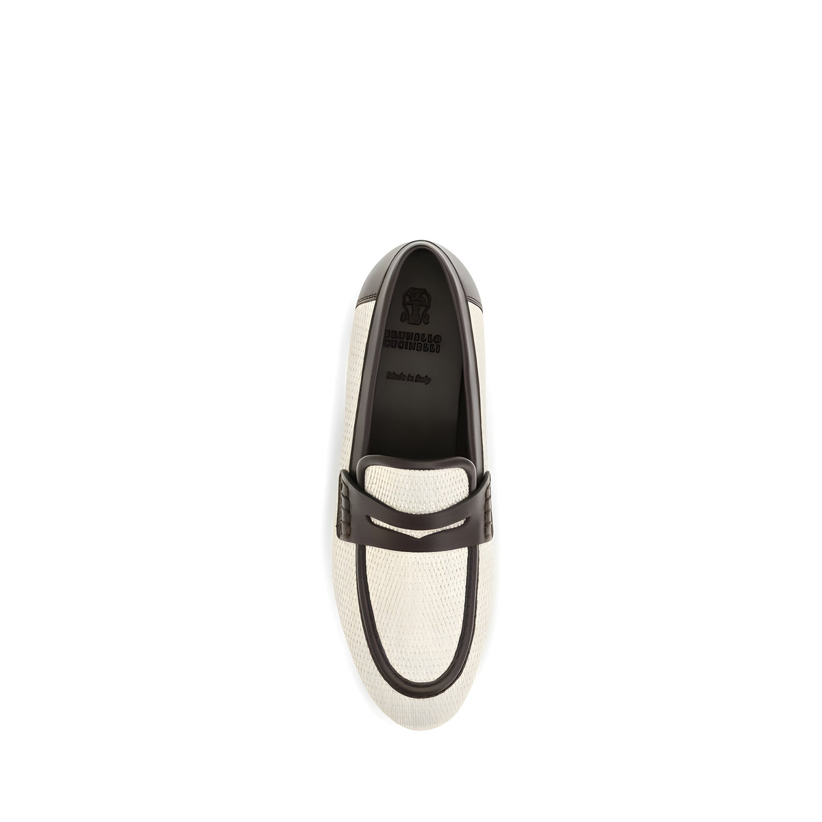 Brunello Cucinelli Loafers Slip-On Bej din Poliamidă