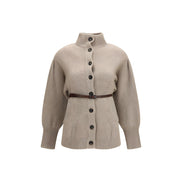 Brunello Cucinelli Cardigan Bej din Lână