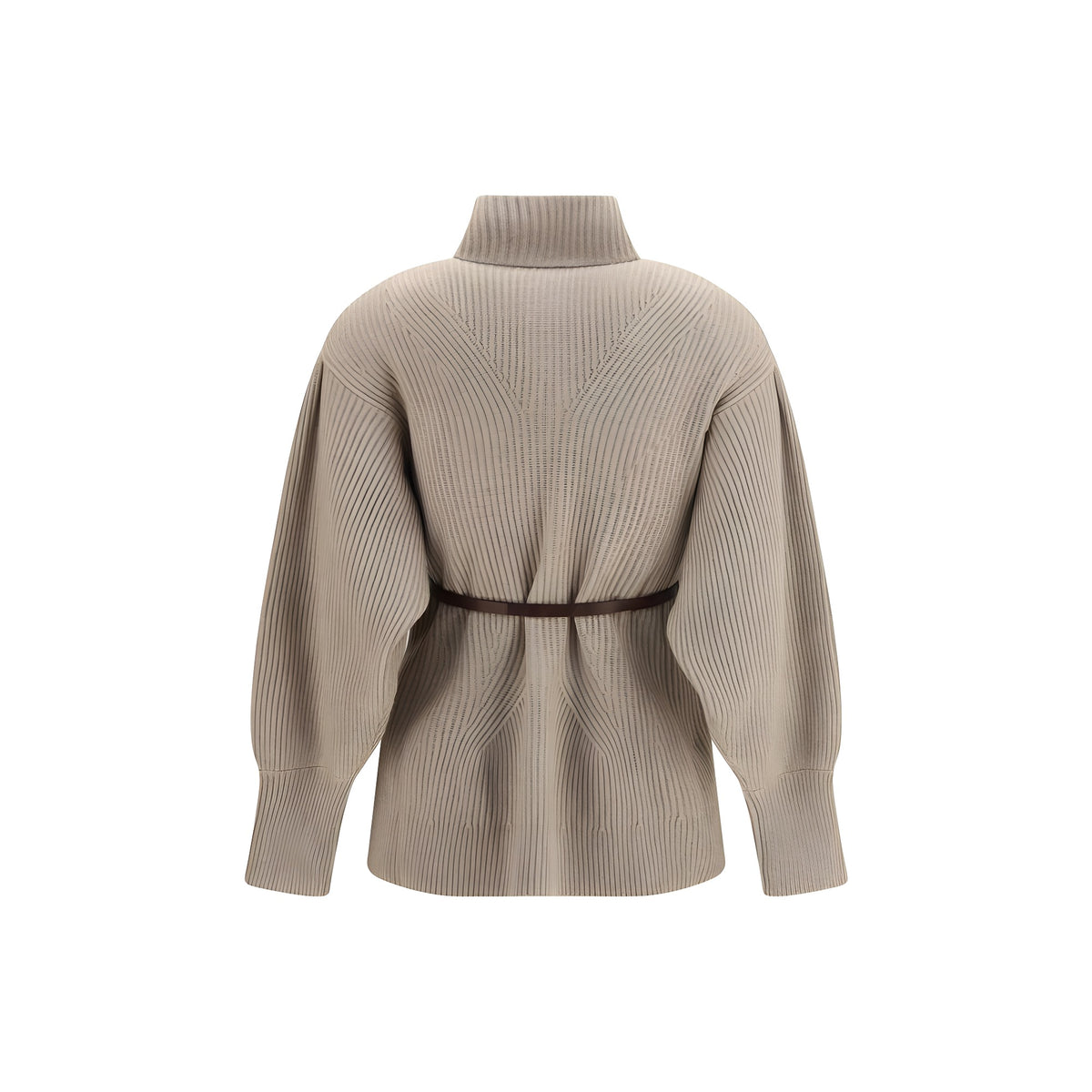 Brunello Cucinelli Cardigan Bej din Lână
