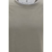 Tricou Brunello Cucinelli bicolor din bumbac