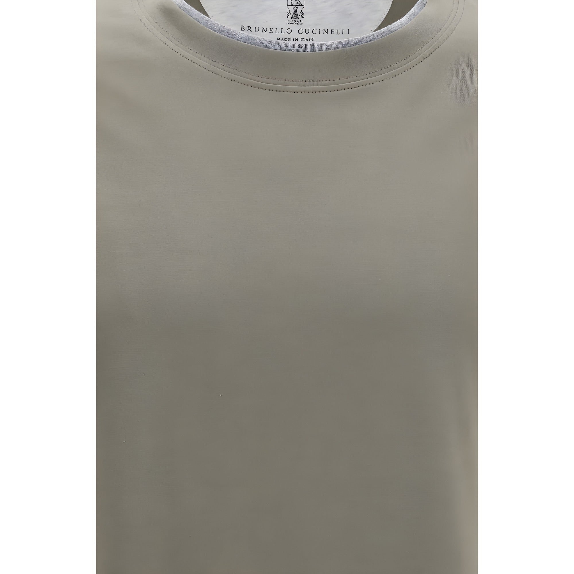 Tricou Brunello Cucinelli bicolor din bumbac