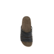 Brunello Cucinelli Black Flat Sandals