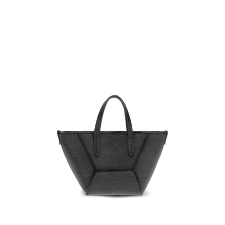 Brunello Cucinelli Black Calf Leather Shoulder Bag