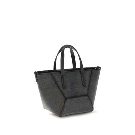 Brunello Cucinelli Black Calf Leather Shoulder Bag