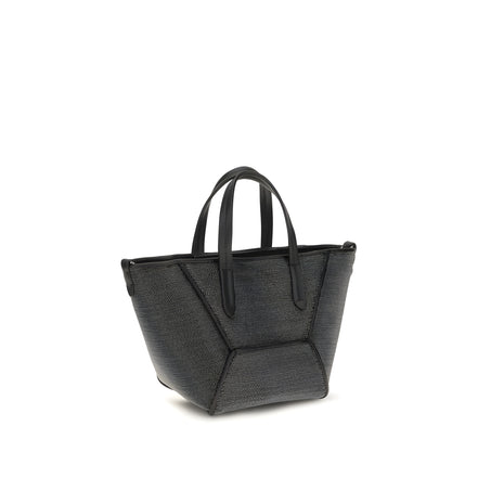 Brunello Cucinelli Black Calf Leather Shoulder Bag