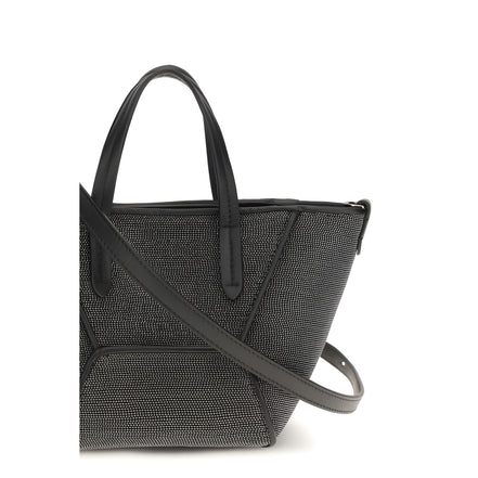 Brunello Cucinelli Black Calf Leather Shoulder Bag