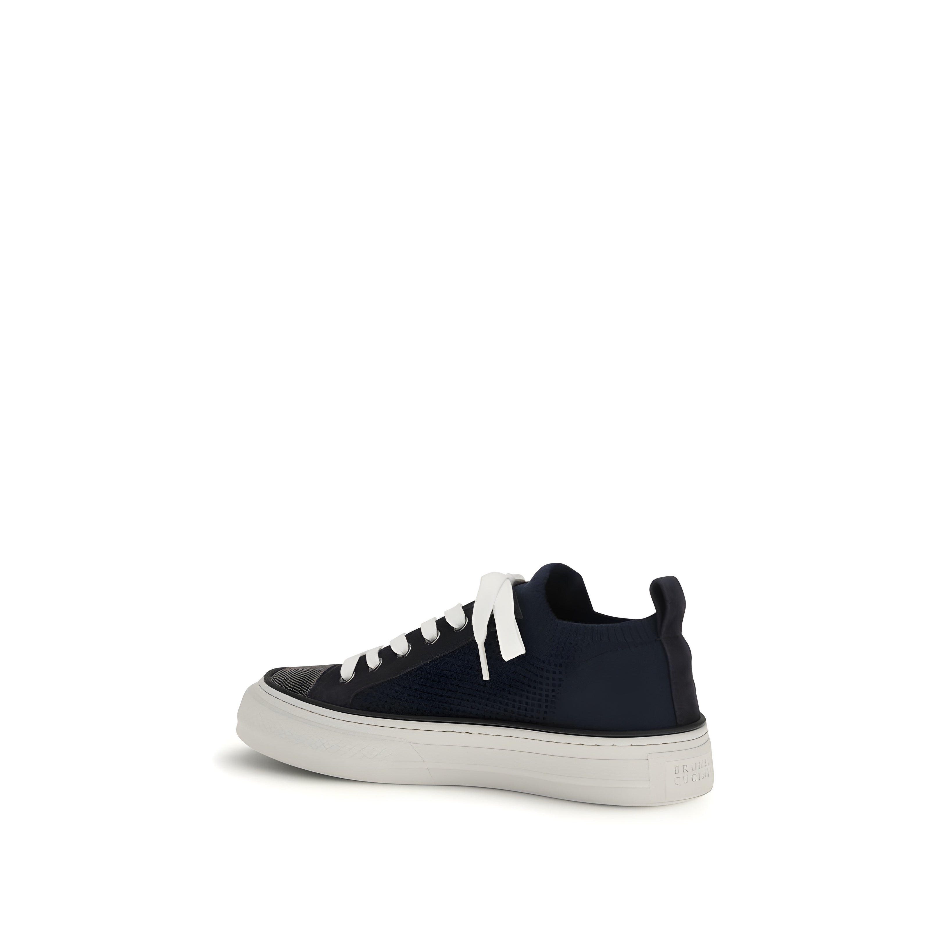 Brunello Cucinelli Adidași Joși Albaștri din Bumbac