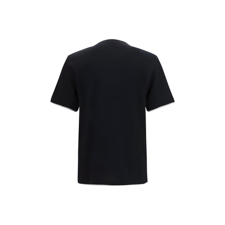 Brunello Cucinelli Black Cotton T-Shirt
