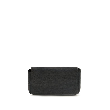 Brunello Cucinelli Black Leather Shoulder Bag