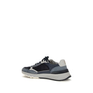 Sneakers atletici Brunello Cucinelli albaștri din piele