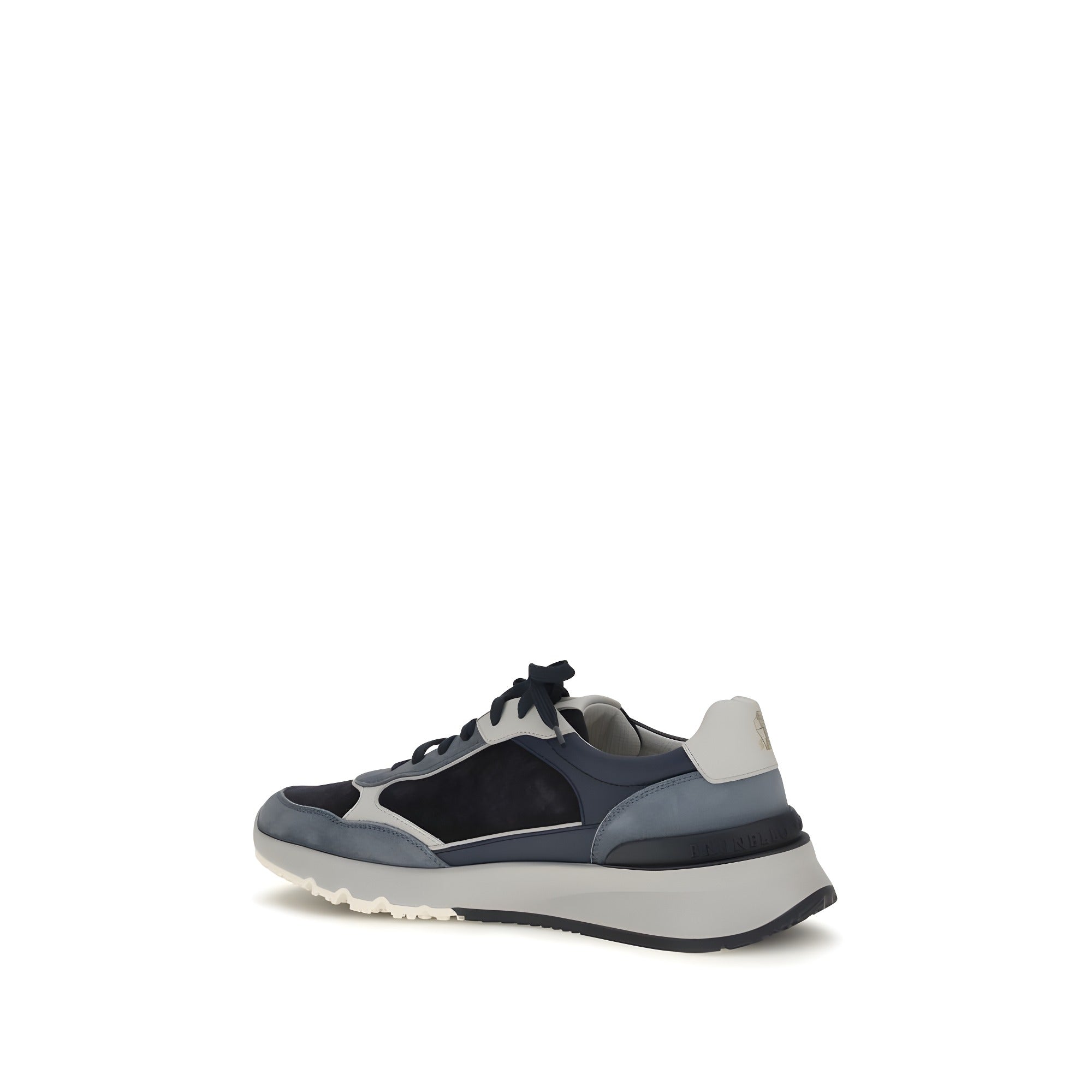 Sneakers atletici Brunello Cucinelli albaștri din piele