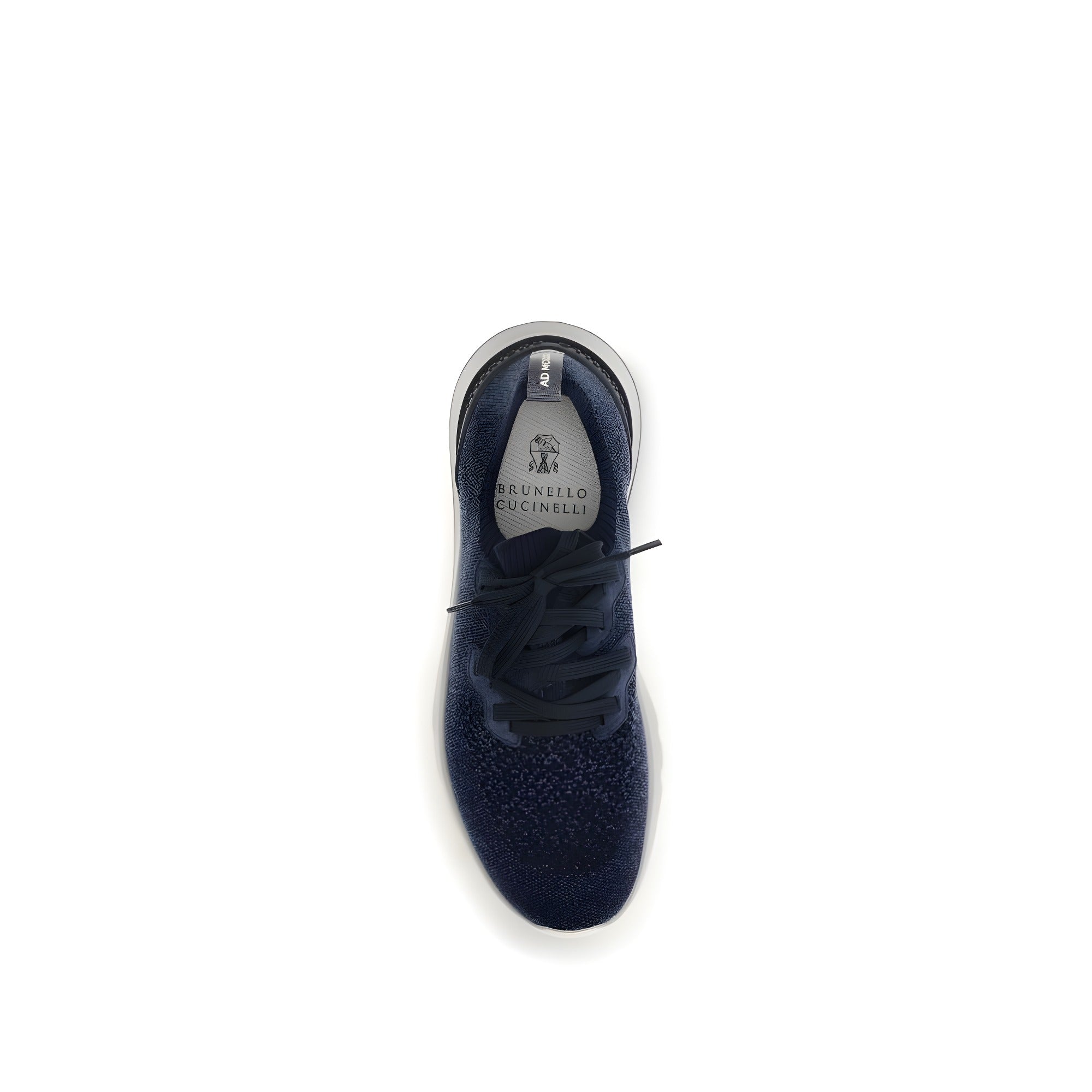 Brunello Cucinelli Blue Cotton Athletic Sneakers