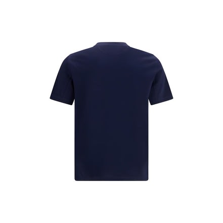 Brunello Cucinelli Blue Cotton T-Shirt