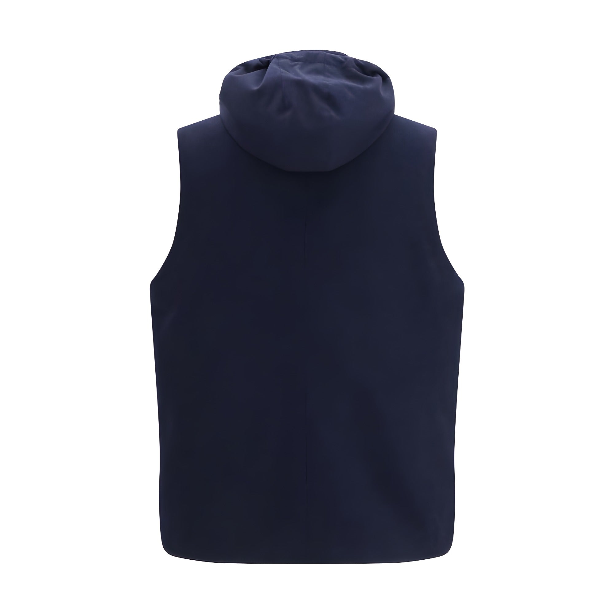 Brunello Cucinelli Blue Wool Oves Aries Sleeveless Jacket