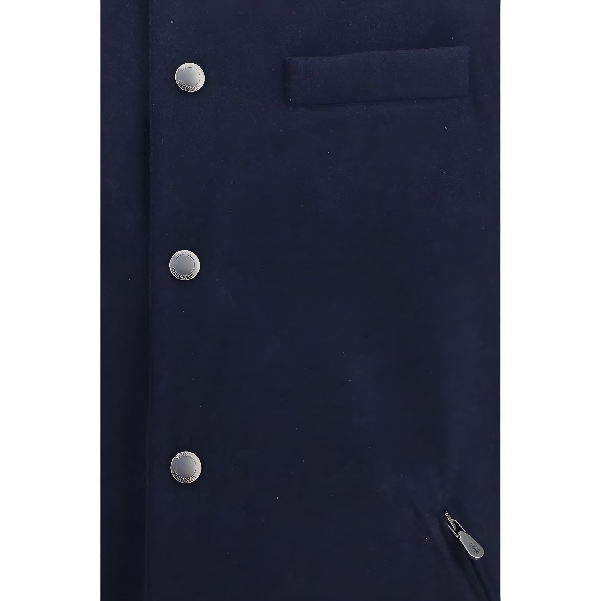 Brunello Cucinelli Blue Wool Oves Aries Sleeveless Jacket