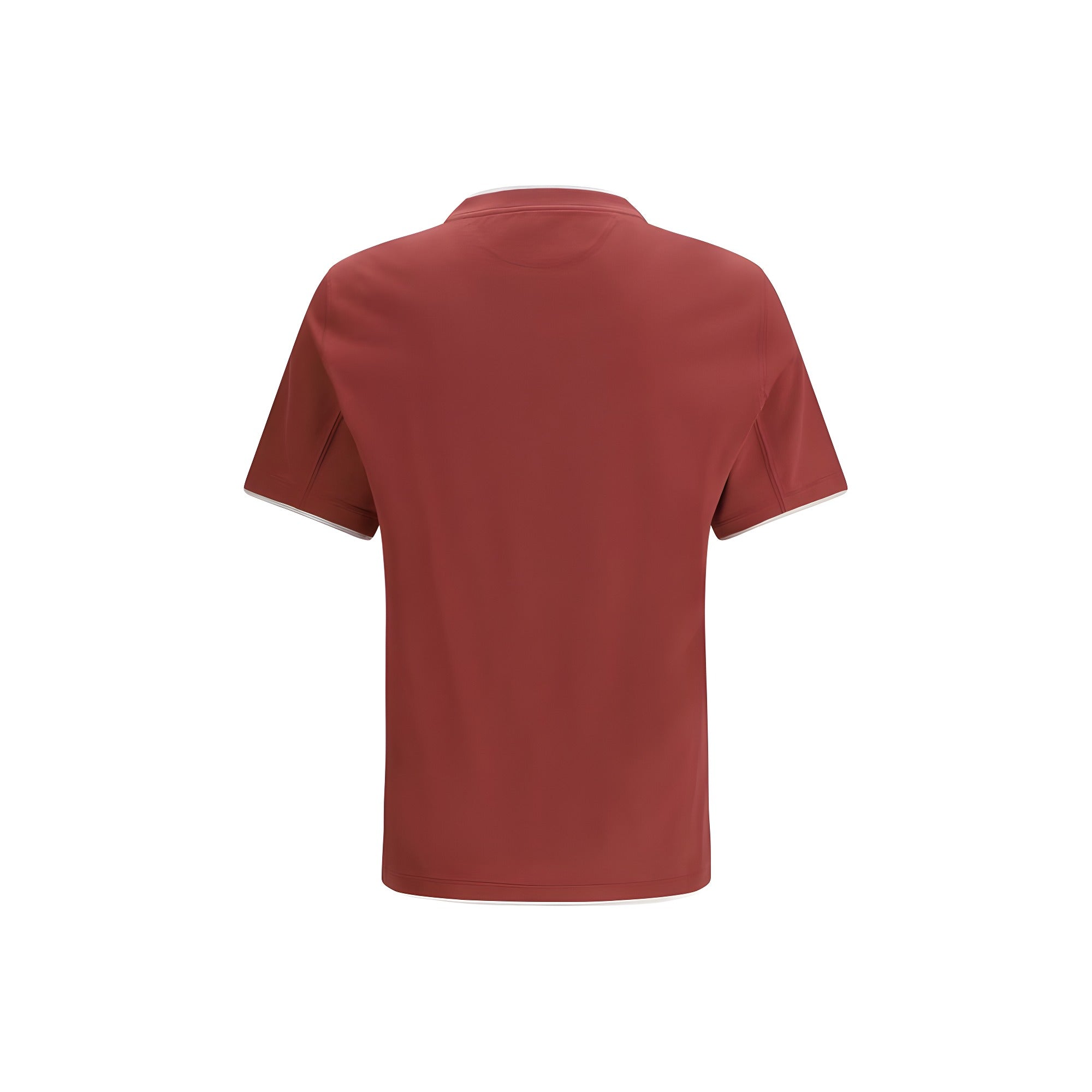 Tricou Brunello Cucinelli bordo din bumbac