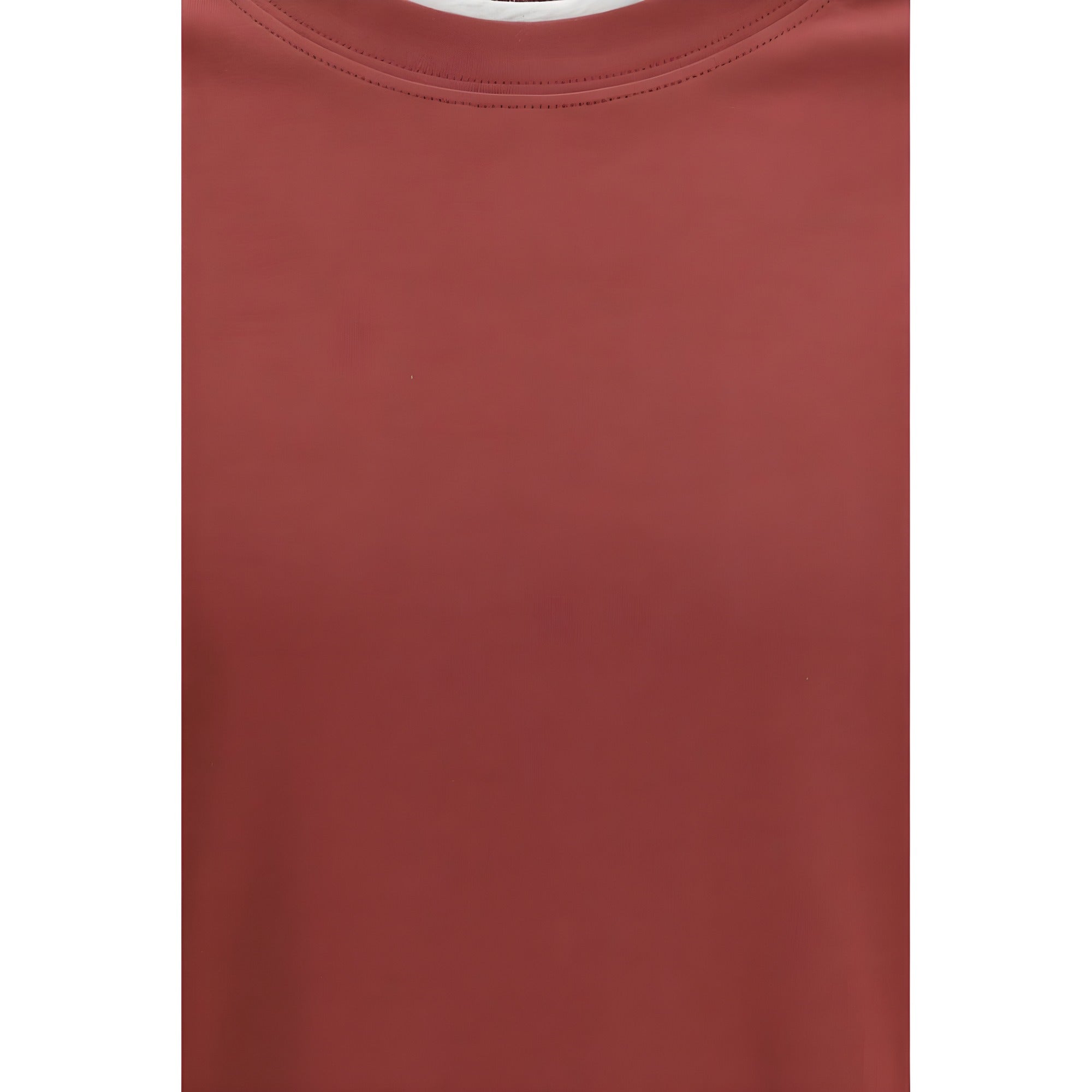 Tricou Brunello Cucinelli bordo din bumbac