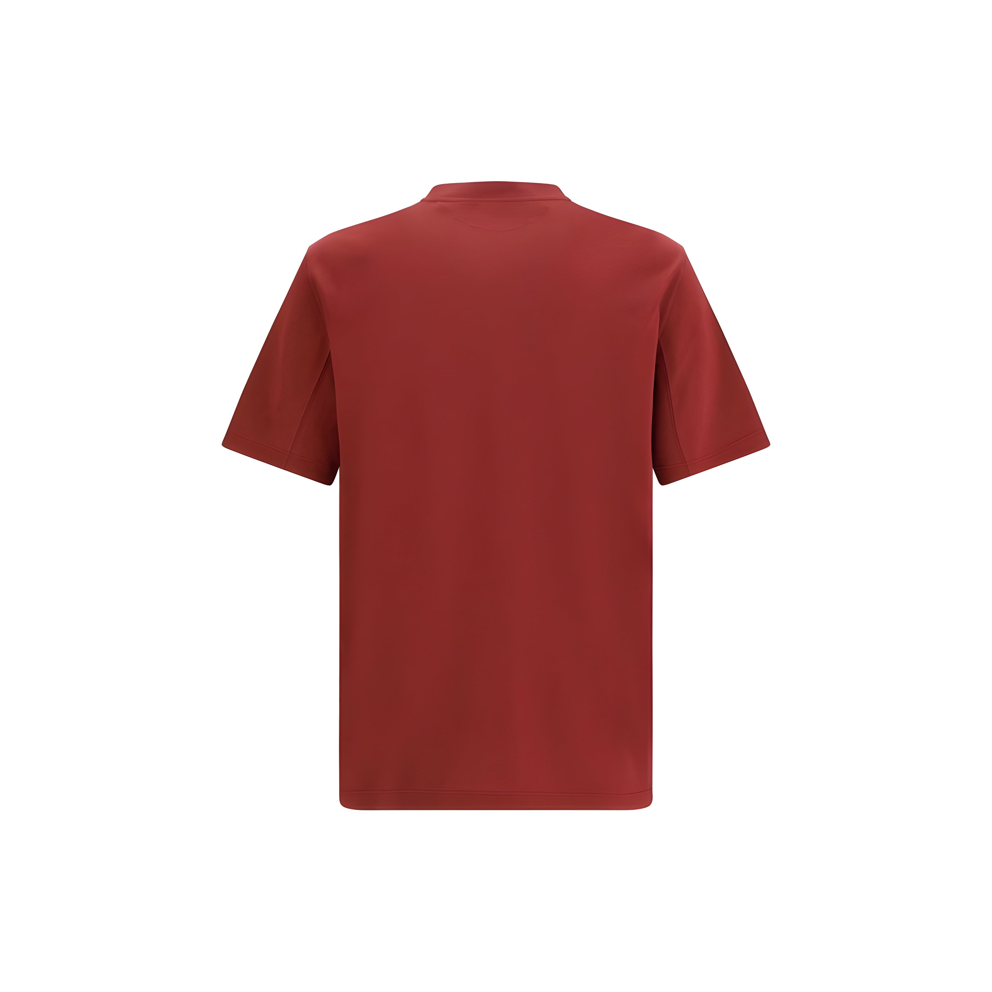 Brunello Cucinelli Bordeaux Cotton T-Shirt