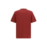 Tricou Brunello Cucinelli Bordeaux din bumbac