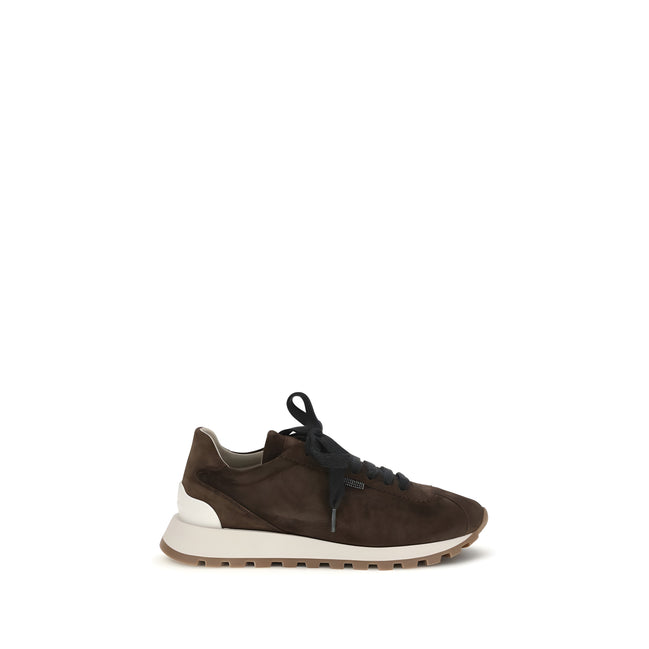Brunello Cucinelli Brown Athletic Sneakers