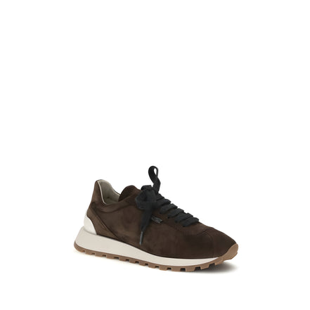 Brunello Cucinelli Brown Athletic Sneakers