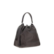 Brunello Cucinelli Brown Calf Leather Shoulder Bag