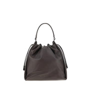 Brunello Cucinelli Brown Calf Leather Shoulder Bag