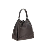 Brunello Cucinelli Brown Calf Leather Shoulder Bag