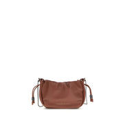 Brunello Cucinelli Brown Calf Leather Shoulder Bag