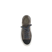 Sneakers Brunello Cucinelli maro din bumbac