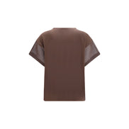Brunello Cucinelli Brown Cotton T-Shirt