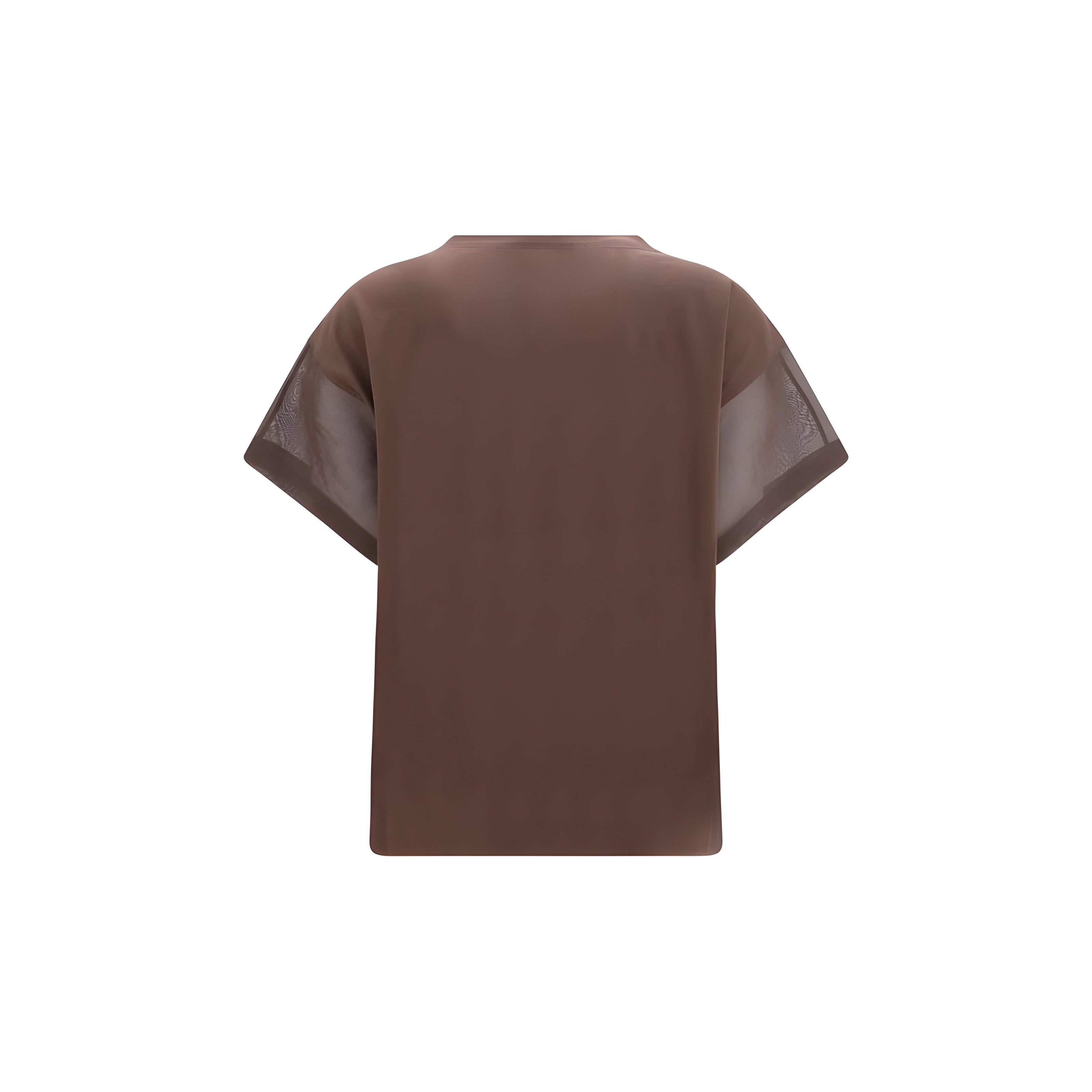 Brunello Cucinelli Brown Cotton T-Shirt