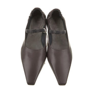 Brunello Cucinelli Brown Leather Ballet Flats