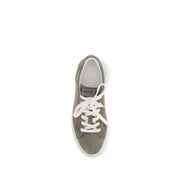 Sneakers Brunello Cucinelli gri din piele