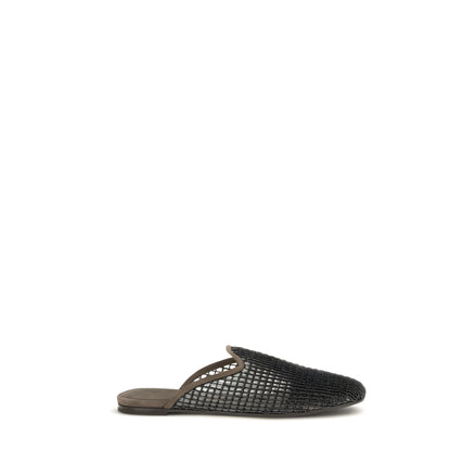Brunello Cucinelli Grey Mules