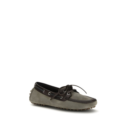 Brunello Cucinelli Grey Slip-On Loafers