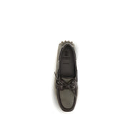 Brunello Cucinelli Grey Slip-On Loafers
