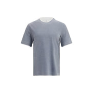Tricou Brunello Cucinelli gri din bumbac