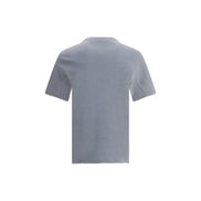Tricou Brunello Cucinelli gri din bumbac