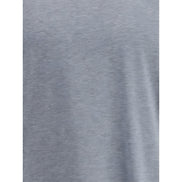 Tricou Brunello Cucinelli gri din bumbac