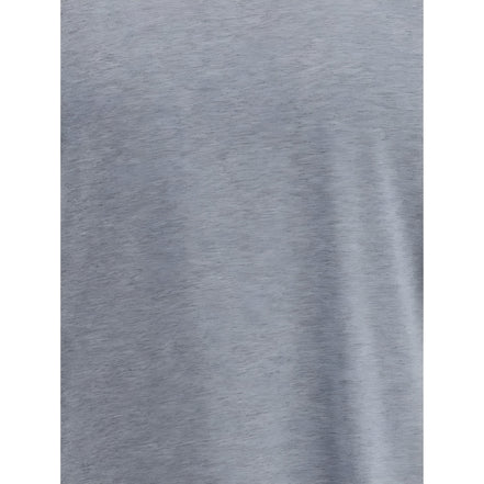 Tricou Brunello Cucinelli gri din bumbac