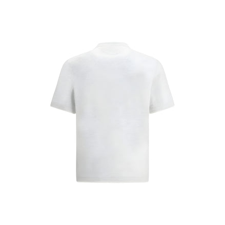 Tricou din bumbac gri Brunello Cucinelli