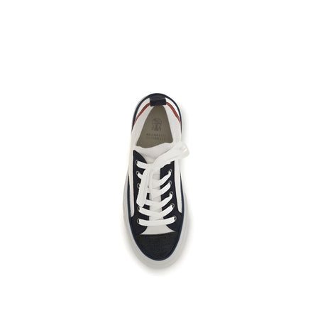 Brunello Cucinelli Multicolor Cotton Low Top Sneakers
