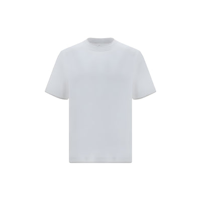 Brunello Cucinelli Tricou Alb din Bumbac