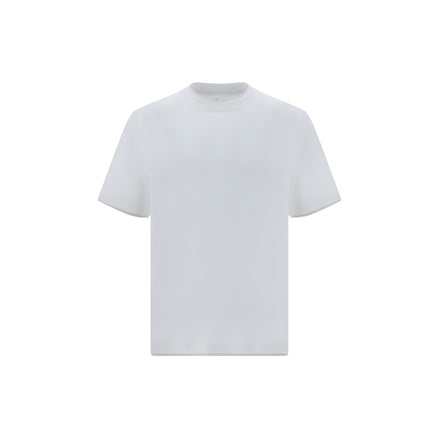 Brunello Cucinelli Tricou Alb din Bumbac