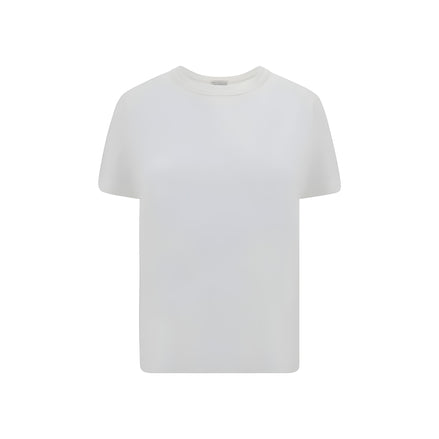 Tricou Brunello Cucinelli alb din bumbac