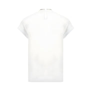 Brunello Cucinelli Tricou Alb din Elastan