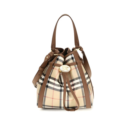 Burberry Geantă Bucket Bej din Piele